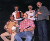 le groupe au complet: pol daniel, michel goiset, dominique robin, pascal le goff et didier gatinel